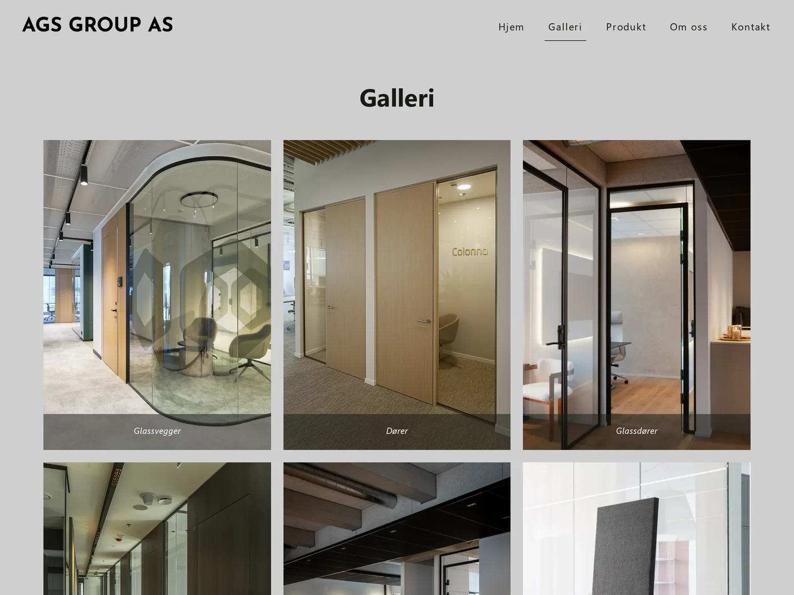 Skjermbilde av agsgroup.no
