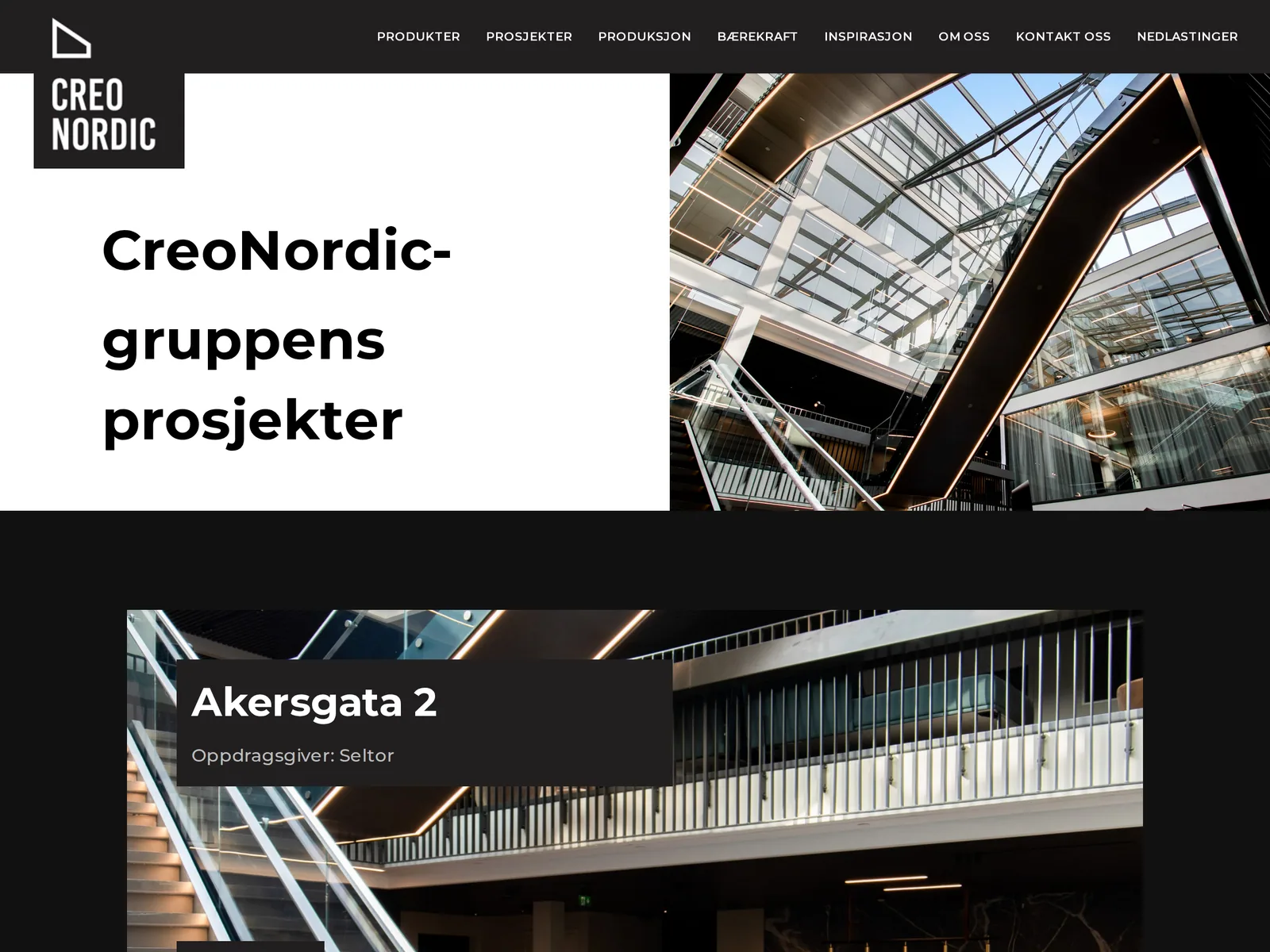 Skjermbilde av creonordic.no