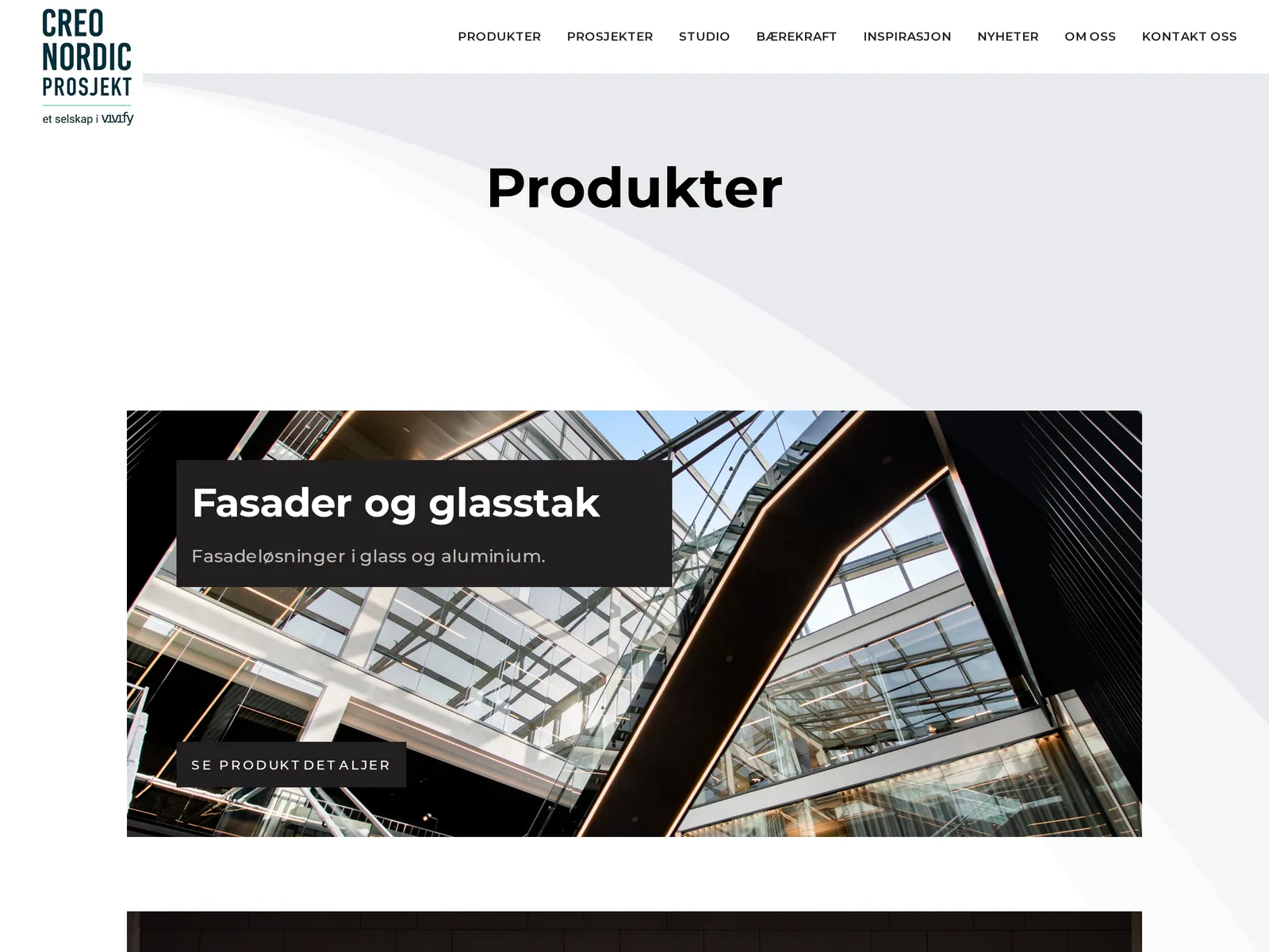 Skjermbilde av creonordicprosjekt.no