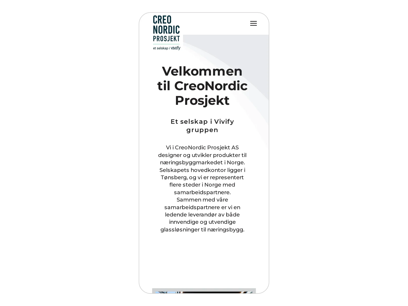 Skjermbilde av creonordicprosjekt.no