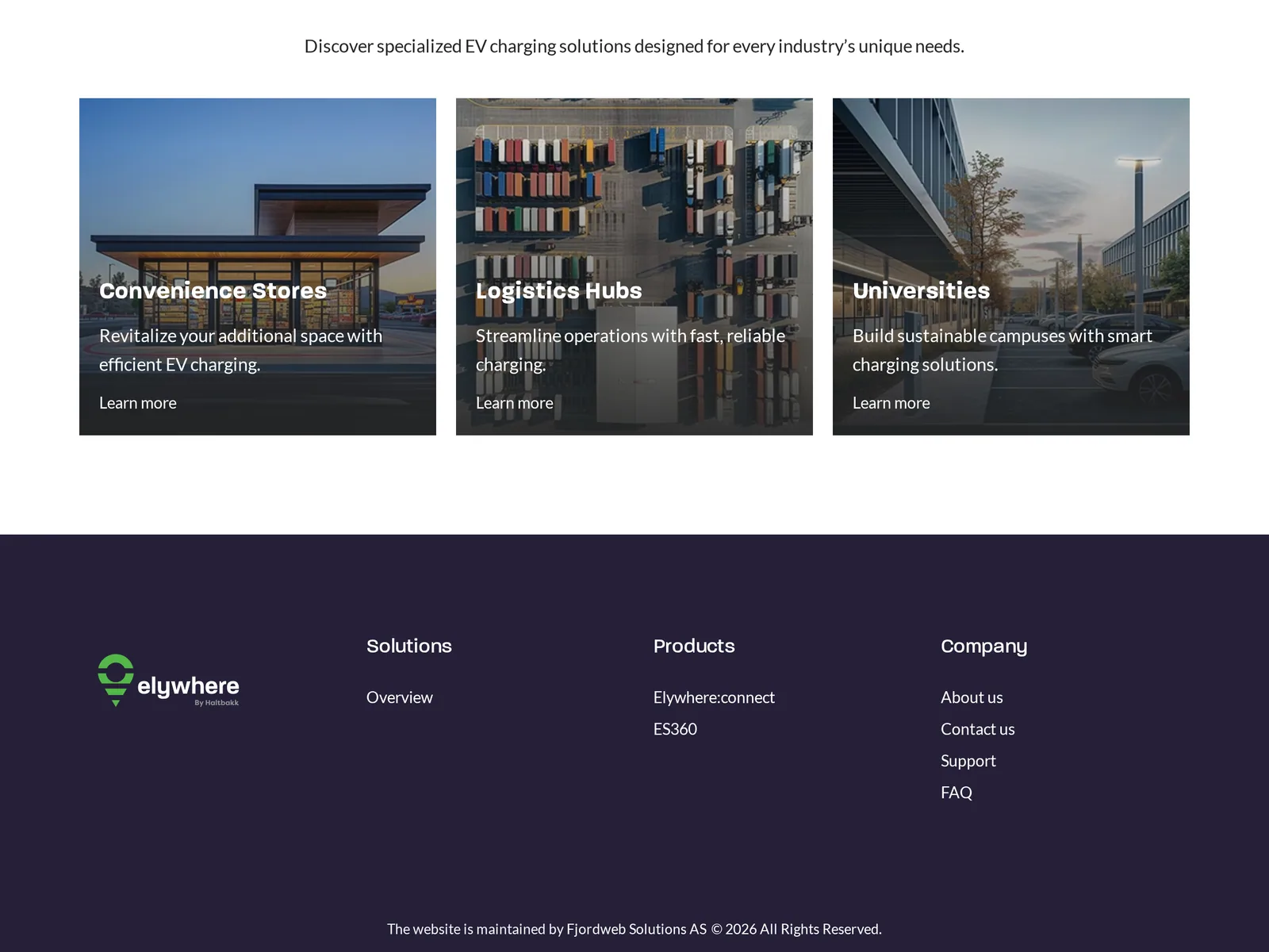 Skjermbilde av elywhere.com