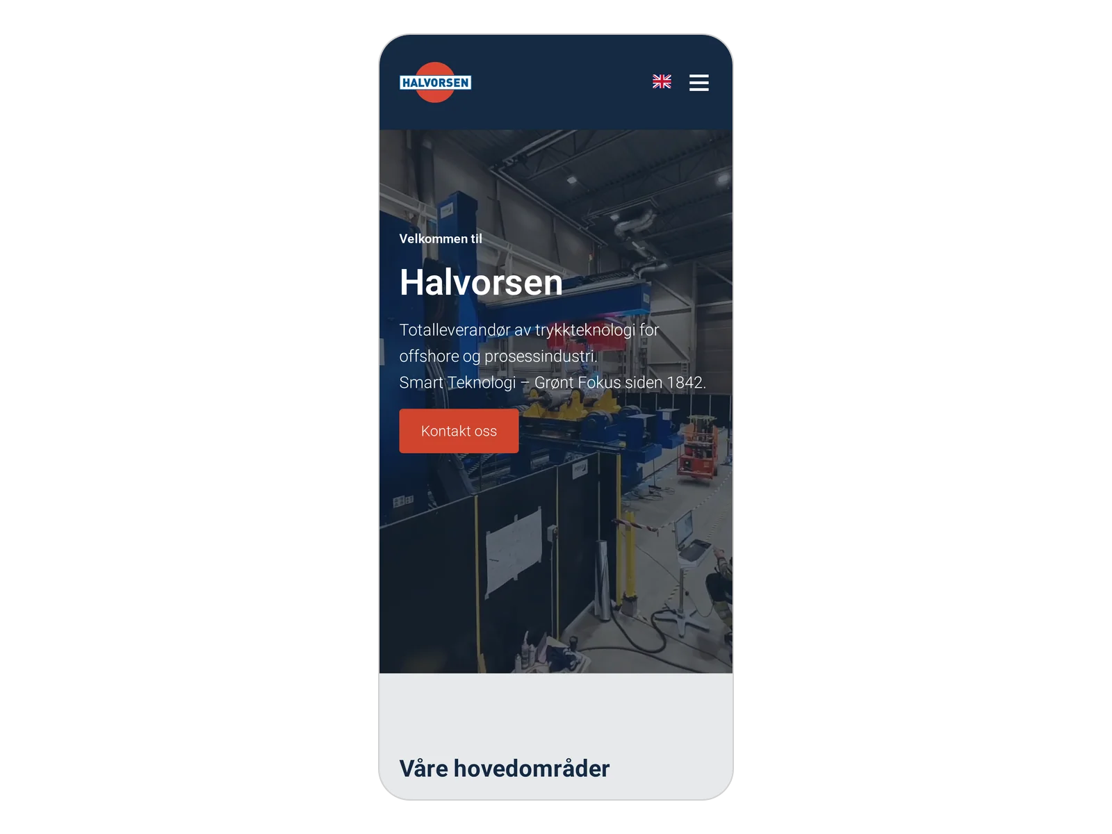 Skjermbilde av halvorsen.no