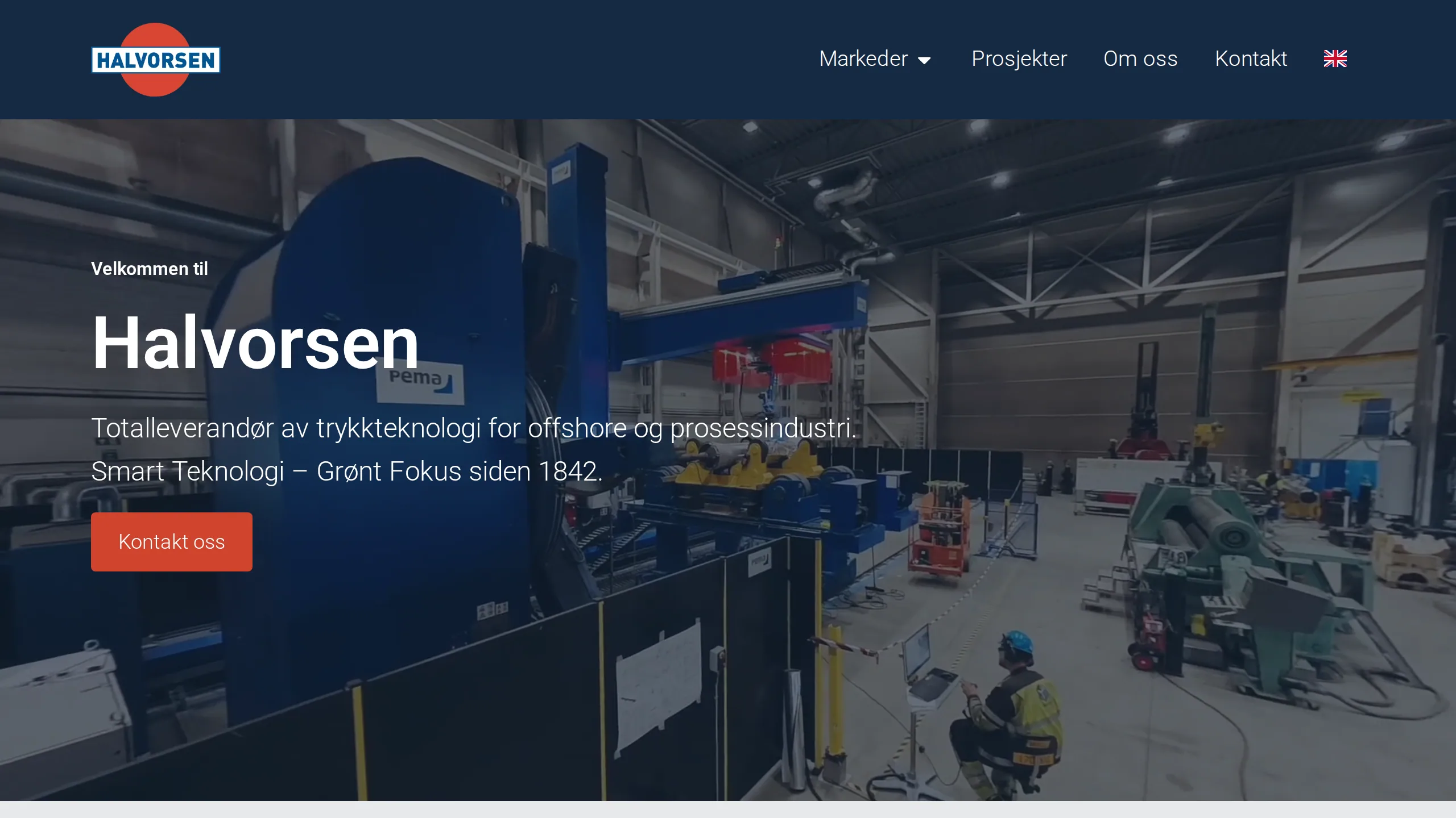 Forsiden på halvorsen.no