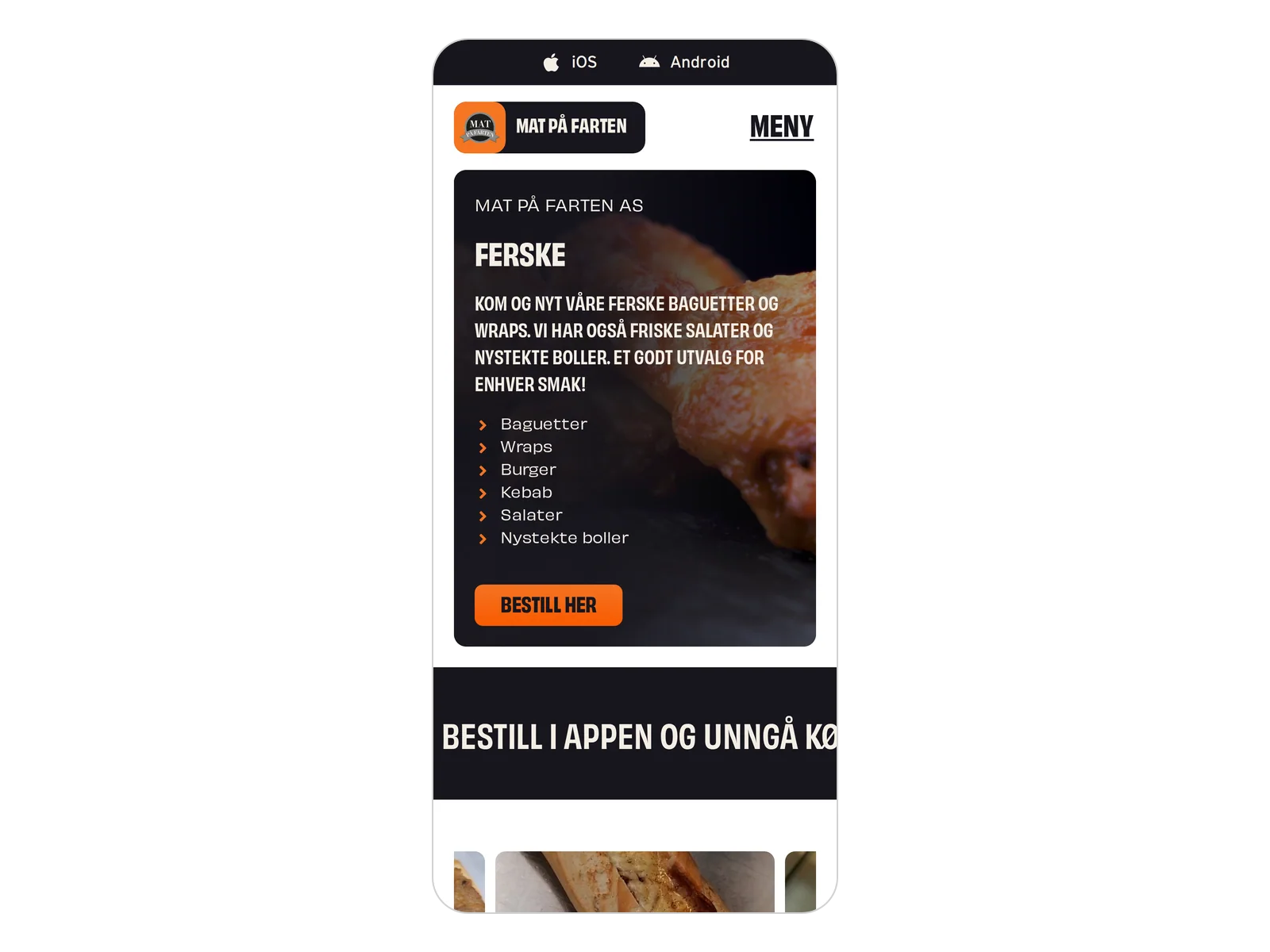 Skjermbilde av matpaafarten.no