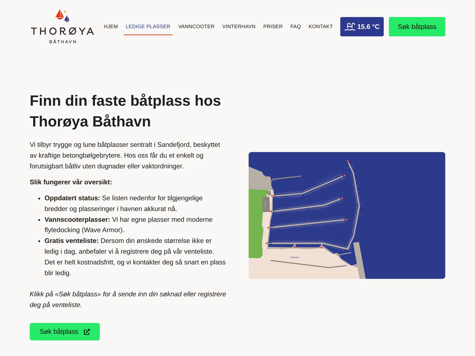 Skjermbilde av thoroya.no